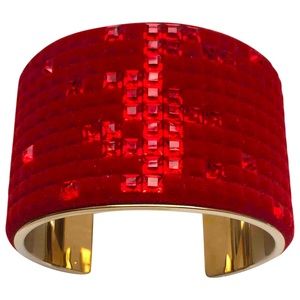 Atelier Swarovski Velvet Rock Cuff by Viktor & Rolf